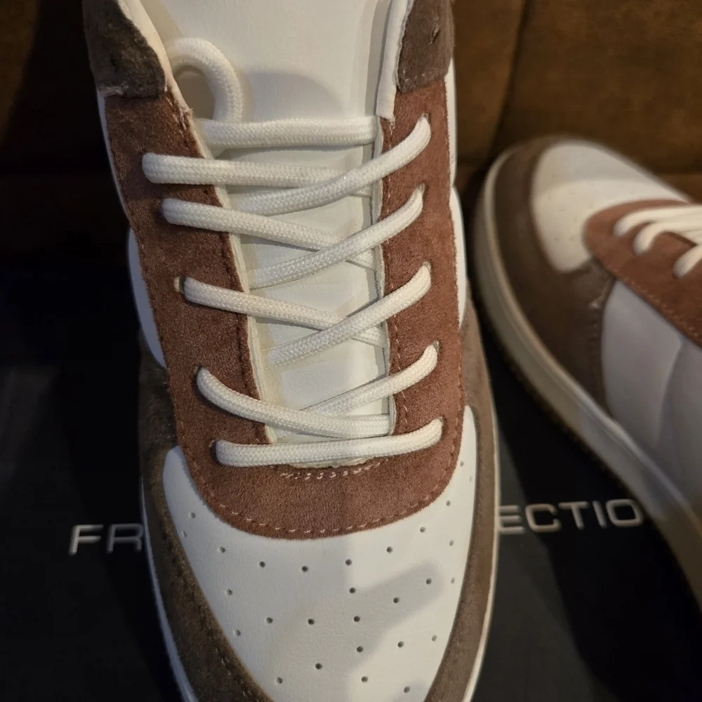 NEW!! French Connection Brie Court Women's Lace-up Sneakers Multi Retro - Picture 6 of 11